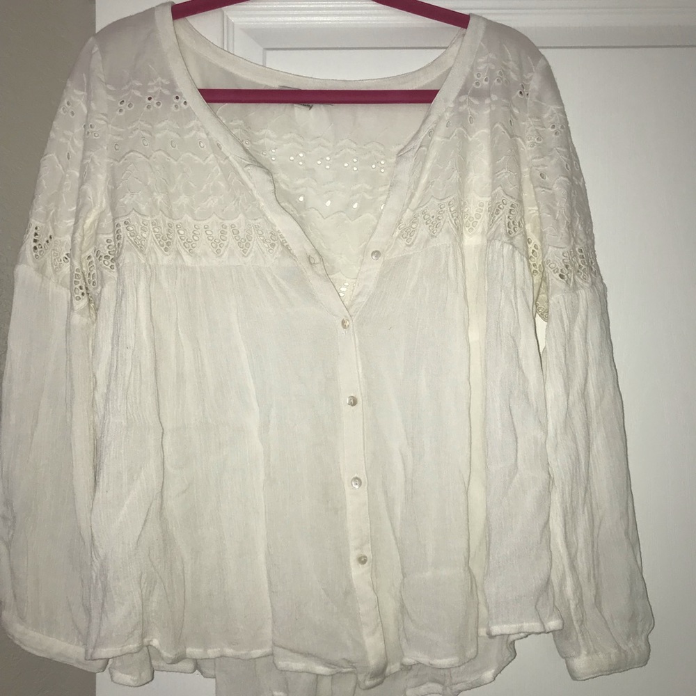 White American eagle shirt